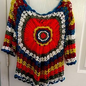 TIE DYE CROCHET TOP